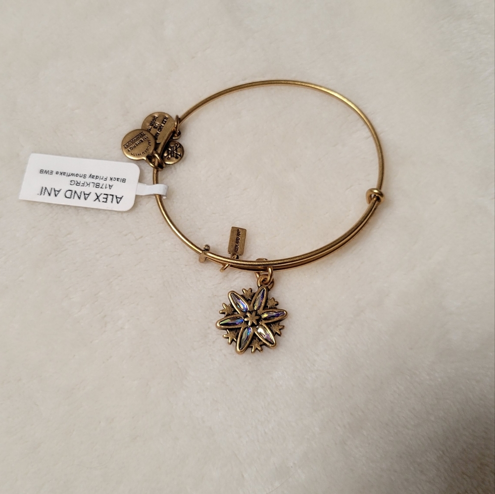 Alex and Ani Snowflake Charm Bangle ❄️